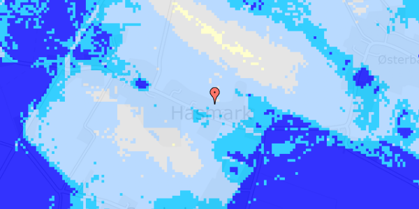 Ekstrem regn på Hasmark Gade 40