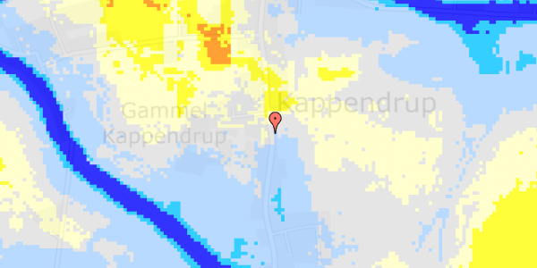 Ekstrem regn på Kappendrup 55, st. 