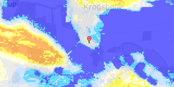 Ekstrem regn på Krogsbøllevej 109