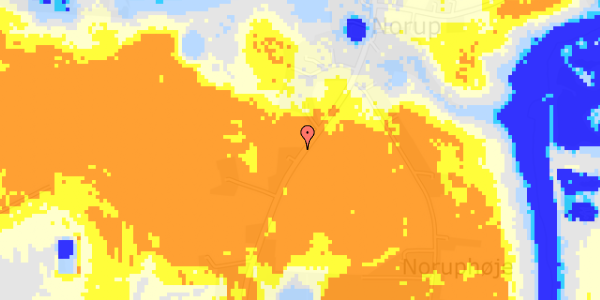 Ekstrem regn på Norupvej 114