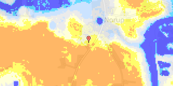 Ekstrem regn på Norupvej 118