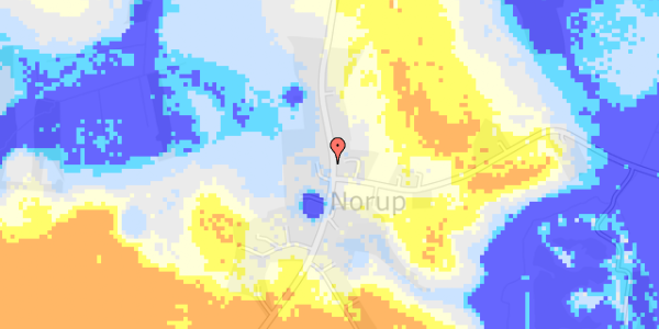 Ekstrem regn på Norupvej 136