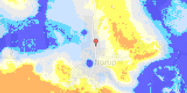 Ekstrem regn på Norupvej 142