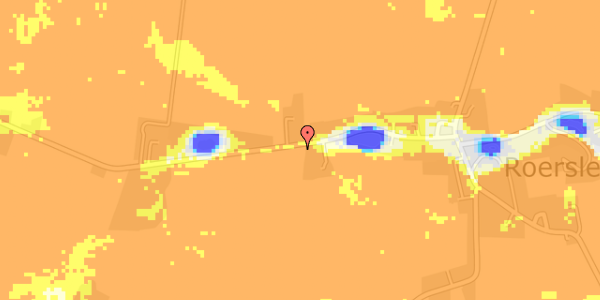 Ekstrem regn på Roerslevvej 38