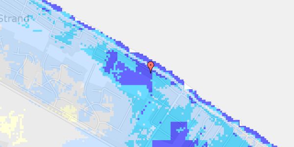 Ekstrem regn på Østre Strandvej 223