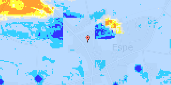 Ekstrem regn på Langgade 49