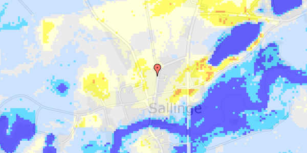 Ekstrem regn på Sallinge Ågade 5