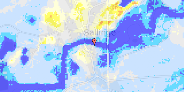 Ekstrem regn på Sallinge Ågade 14