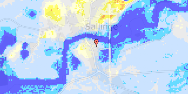 Ekstrem regn på Sallinge Ågade 14A