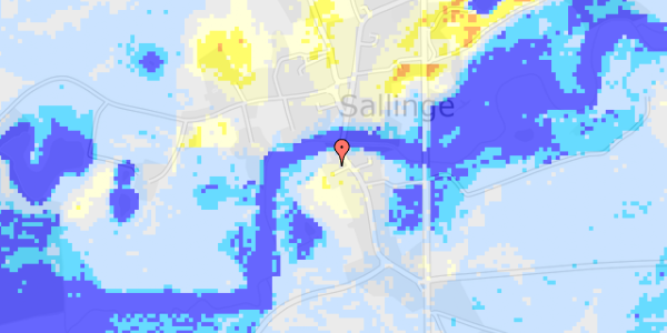 Ekstrem regn på Sallinge Ågade 19