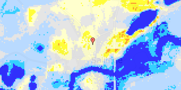 Ekstrem regn på Sallingeskovvej 1