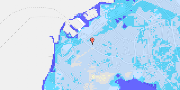 Ekstrem regn på Brogade 22, 1. 