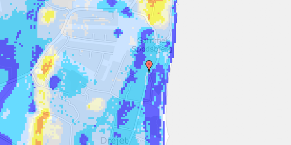 Ekstrem regn på Drejet 26