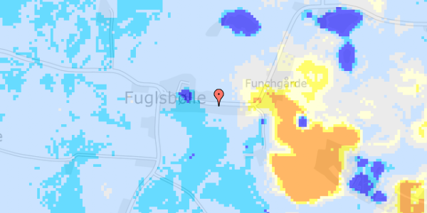 Ekstrem regn på Fuglsbøllevejen 34