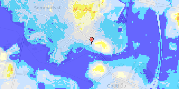 Ekstrem regn på Hine Møllevej 2