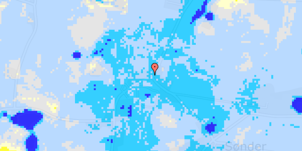 Ekstrem regn på Longelsevej 20