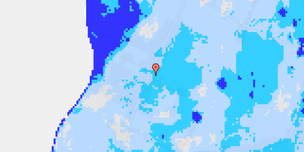 Ekstrem regn på Peløkkevej 58