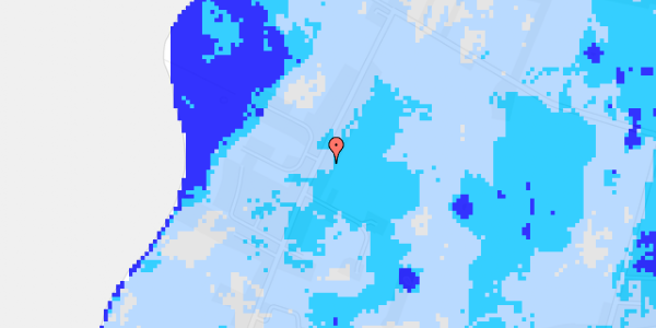 Ekstrem regn på Peløkkevej 64