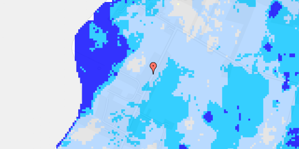 Ekstrem regn på Peløkkevej 65