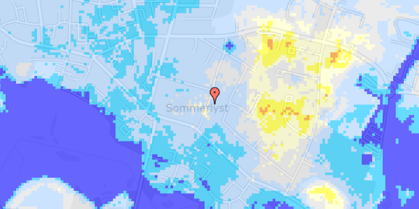 Ekstrem regn på Sommerlyst 12