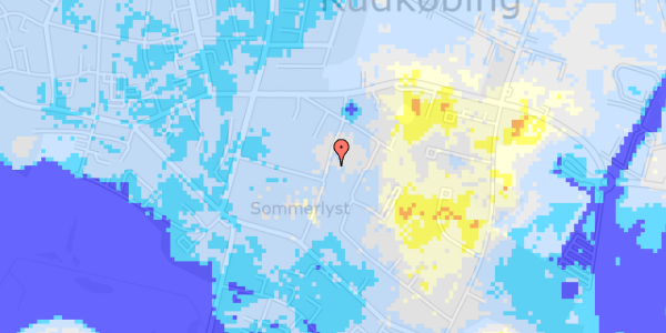 Ekstrem regn på Sommerlyst 30