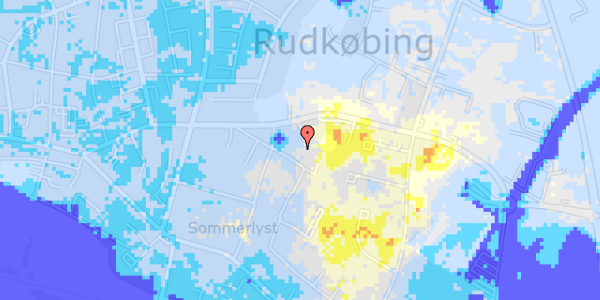 Ekstrem regn på Sommerlyst 44, st. tv