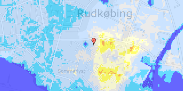 Ekstrem regn på Sommerlyst 46, . 2