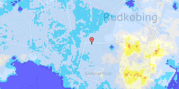 Ekstrem regn på Spodsbjergvej 44