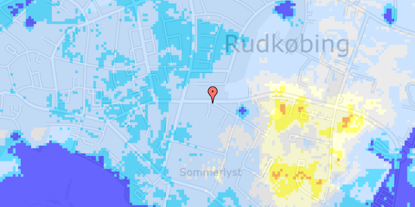 Ekstrem regn på Spodsbjergvej 52