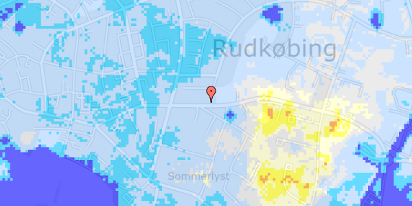 Ekstrem regn på Spodsbjergvej 71