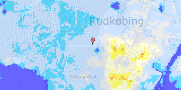 Ekstrem regn på Spodsbjergvej 79