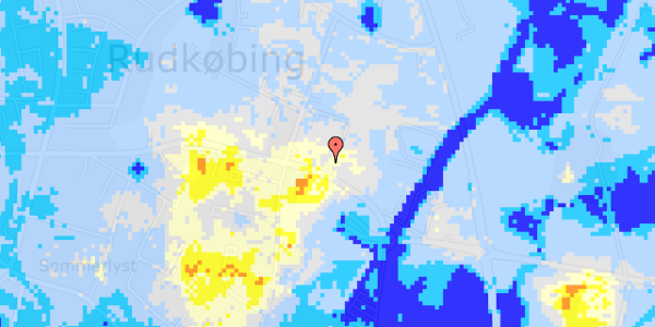 Ekstrem regn på Spodsbjergvej 137