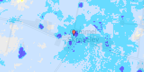 Ekstrem regn på Spodsbjergvej 189