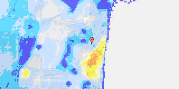 Ekstrem regn på Spodsbjergvej 297