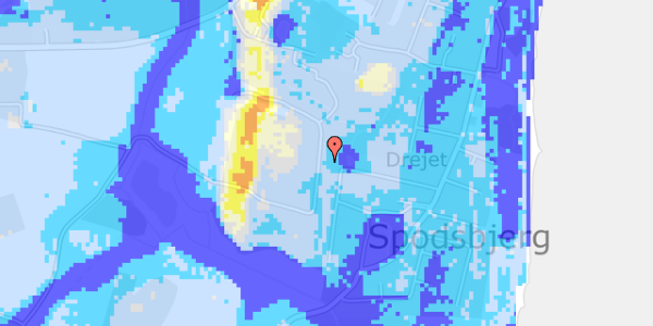 Ekstrem regn på Sølyst 18