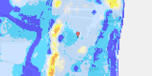 Ekstrem regn på Udsigten 4