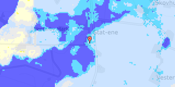 Ekstrem regn på Vesterby Mark 6