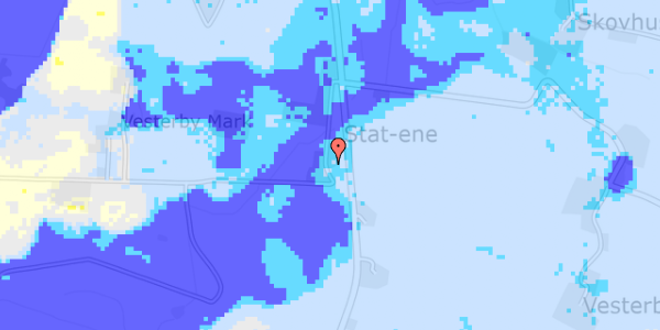 Ekstrem regn på Vesterby Mark 7