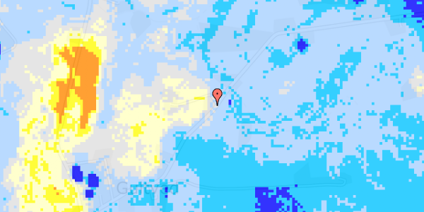 Ekstrem regn på Gultvedgyden 16