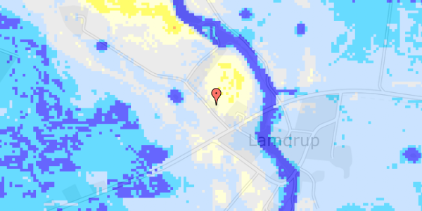 Ekstrem regn på Lamdrup Møllevej 2