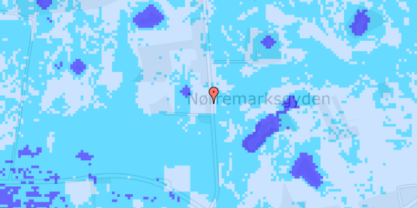 Ekstrem regn på Nørremarksgyden 6