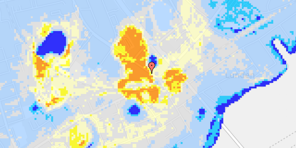 Ekstrem regn på A P Møllers Vej 7