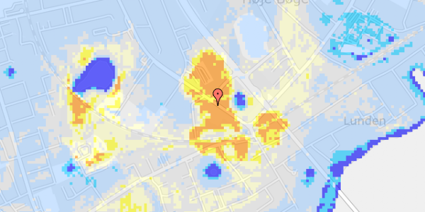 Ekstrem regn på A P Møllers Vej 17