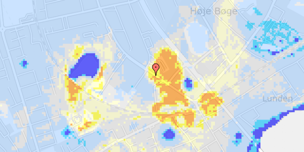 Ekstrem regn på A P Møllers Vej 29