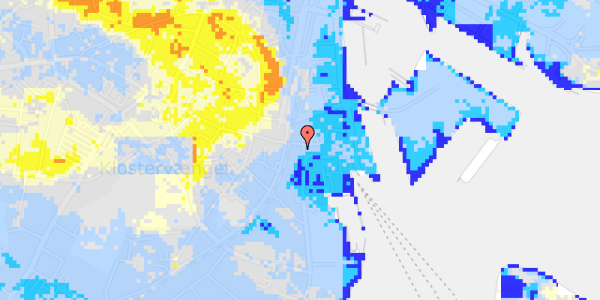 Ekstrem regn på Brogade 23, st. 