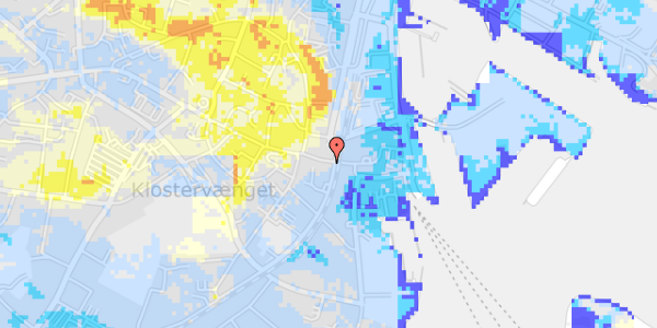 Ekstrem regn på Brogade 29, 1. 