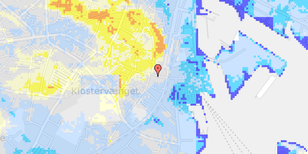 Ekstrem regn på Brogade 37C, 2. th