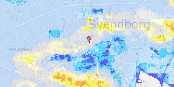 Ekstrem regn på Dronningholmsvej 19, 1. 