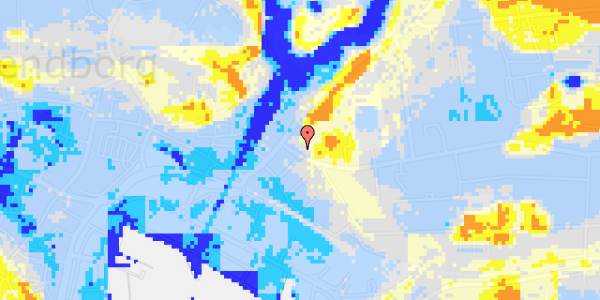 Ekstrem regn på Fruerstuevej 1, st. 