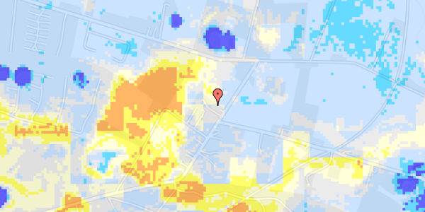 Ekstrem regn på Hallindskovvej 89